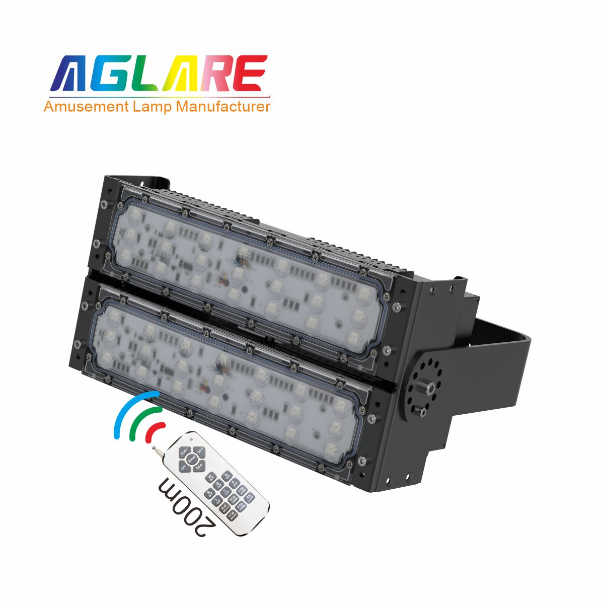 100W LED彩色泛光灯 RGB投光灯带？？仄